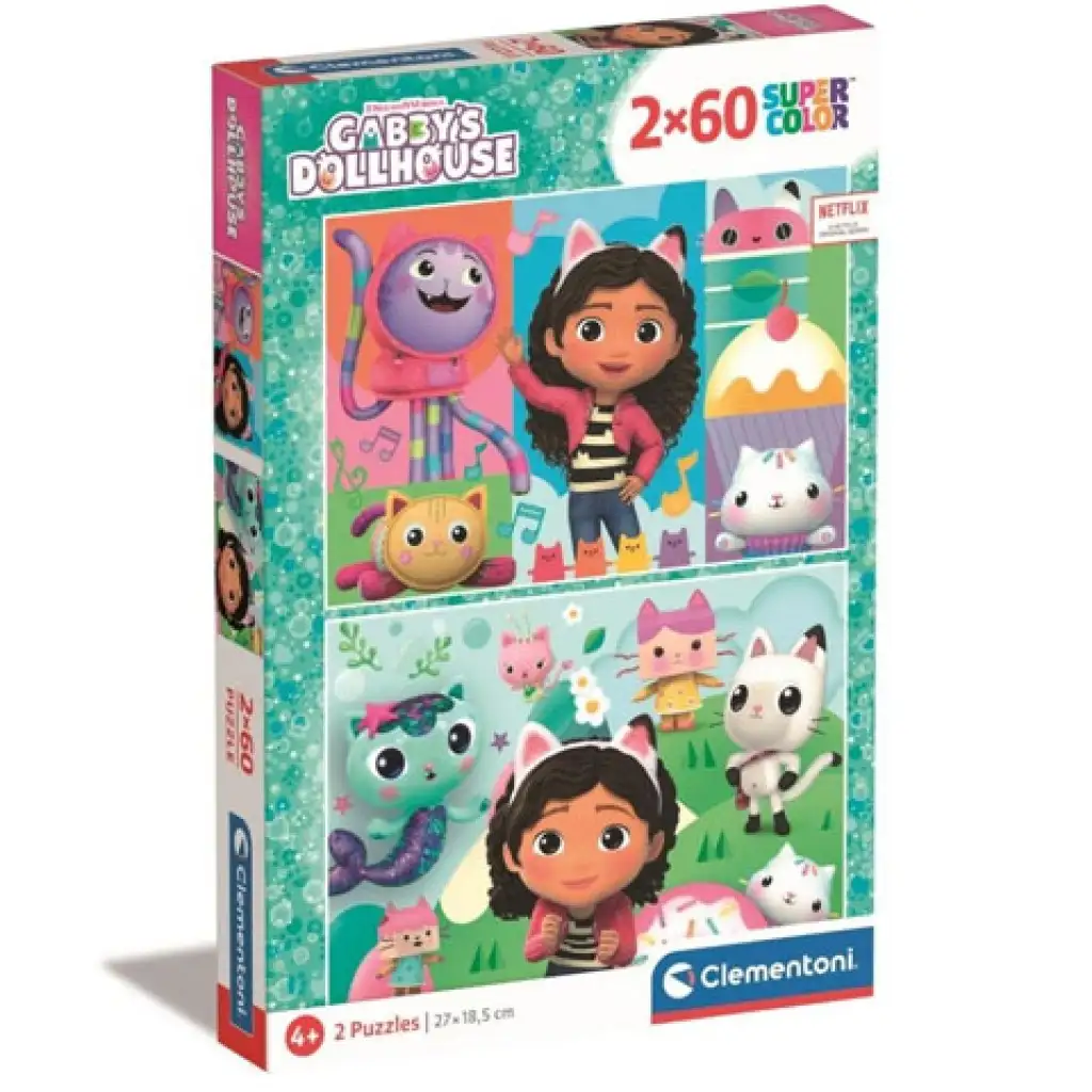 Gabi babaháza Supercolor 2x60db-os puzzle - Clementoni kép 1