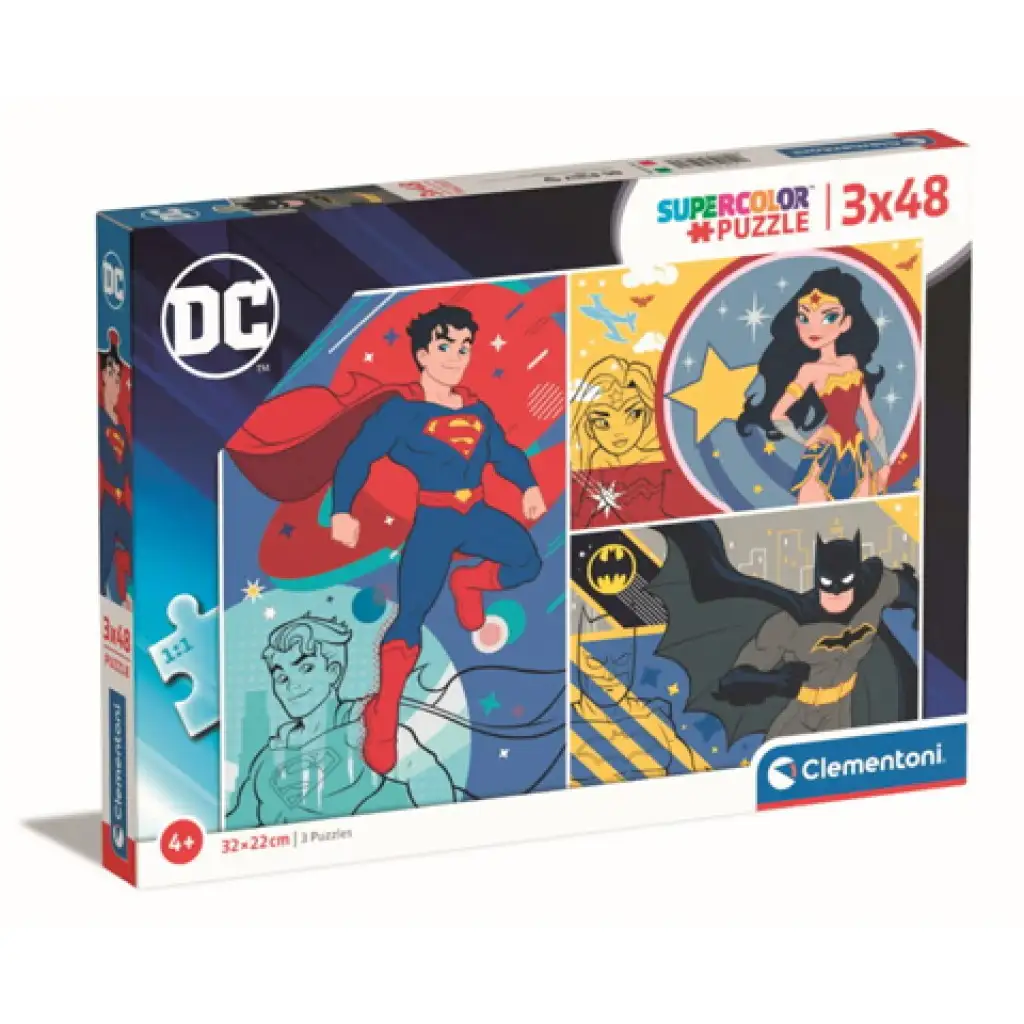 Az igazság ligája 3x48db-os puzzle szett - Clementoni kép 1