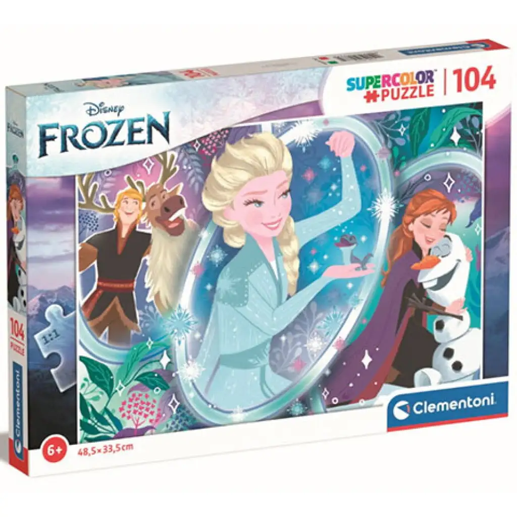 Jégvarázs II: Elza varázslata Supercolor puzzle 104db-os - Clementoni kép 1
