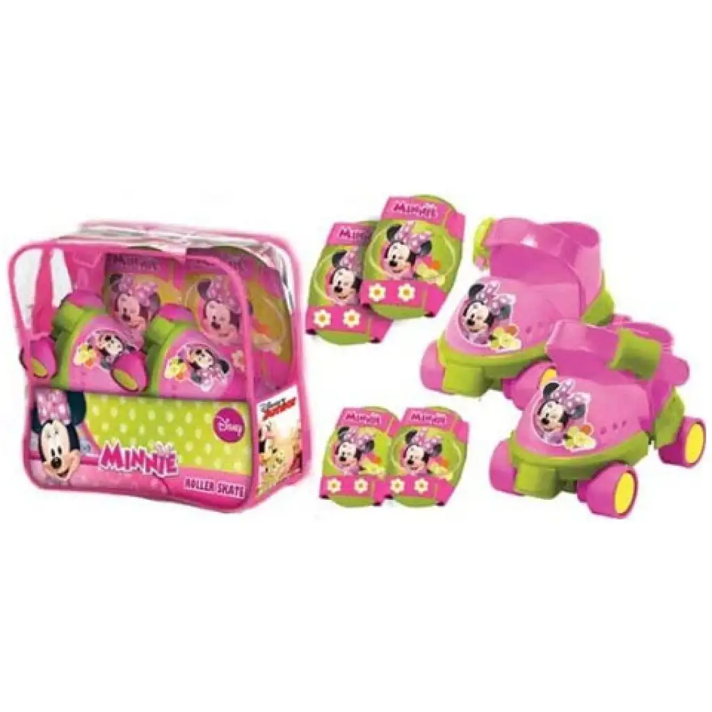 Minnie egér görkorcsolya védőfelszereléssel 22-29 méretben - Mondo Toys kép 1