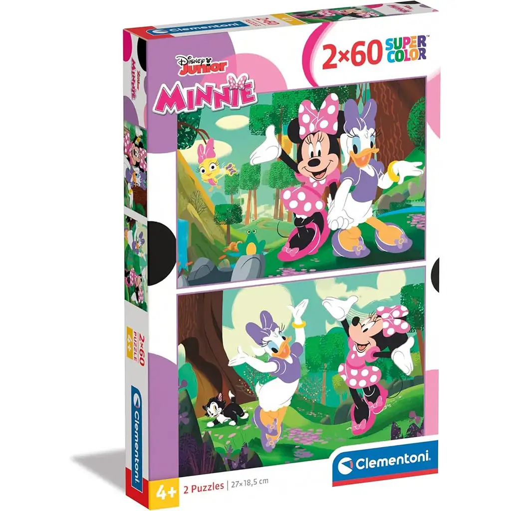 Disney Minnie egér 2x60db-os supercolor puzzle - Clementoni kép 1