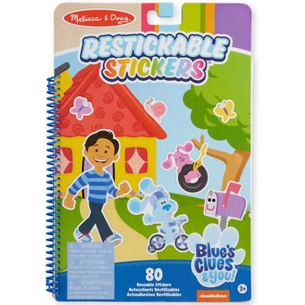 Melissa & Doug: Azúrkék újrahasználható matricás füzet kép 1