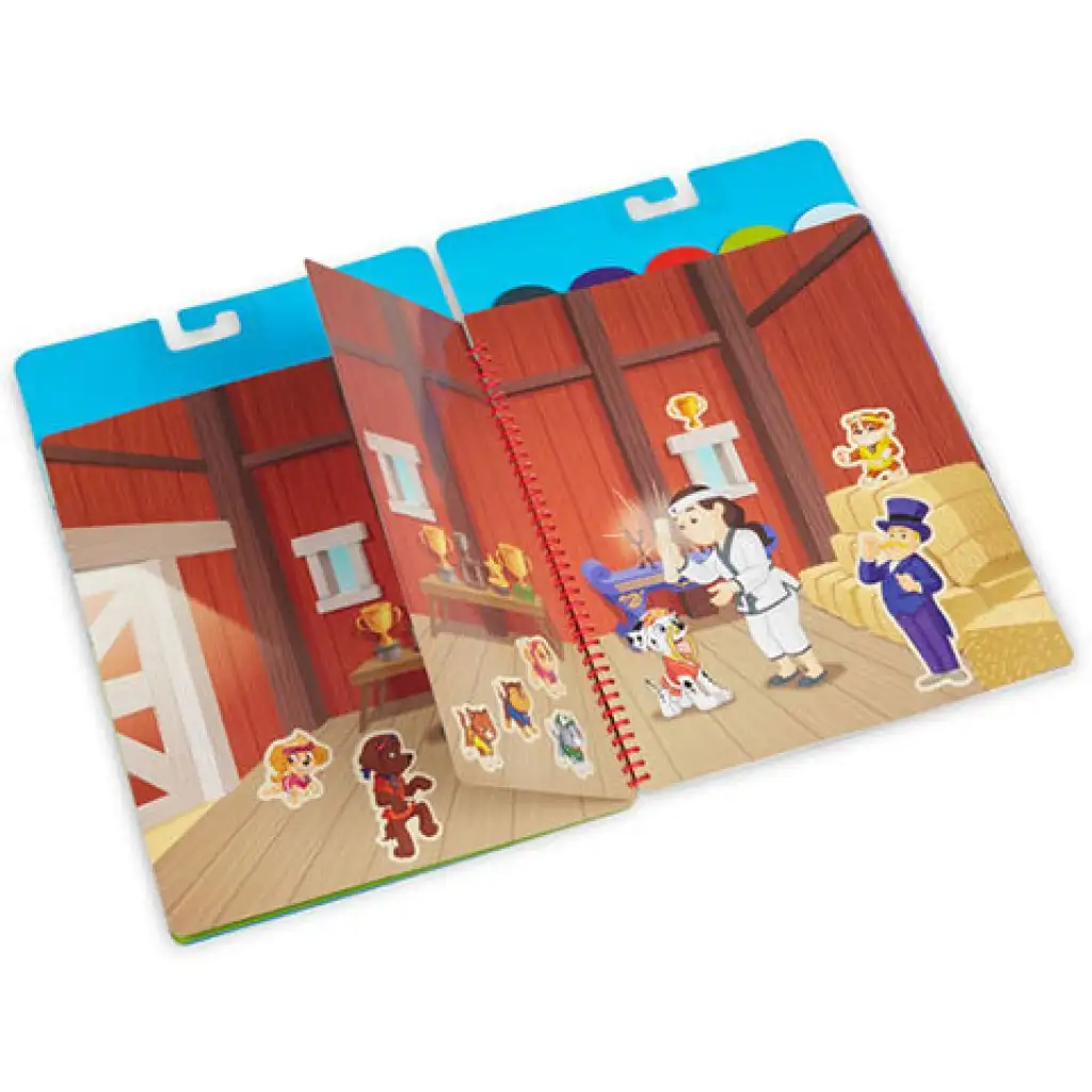 Melissa & Doug: Mancs őrjárat Klasszikus küldetés újrahasználható matricás füzet kép 2