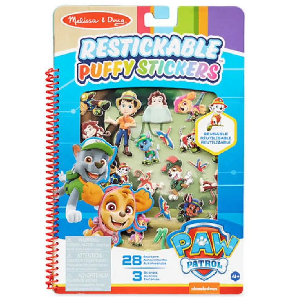 Melissa & Doug: Mancs őrjárat Dzsungel pufi matricás füzet kép 1