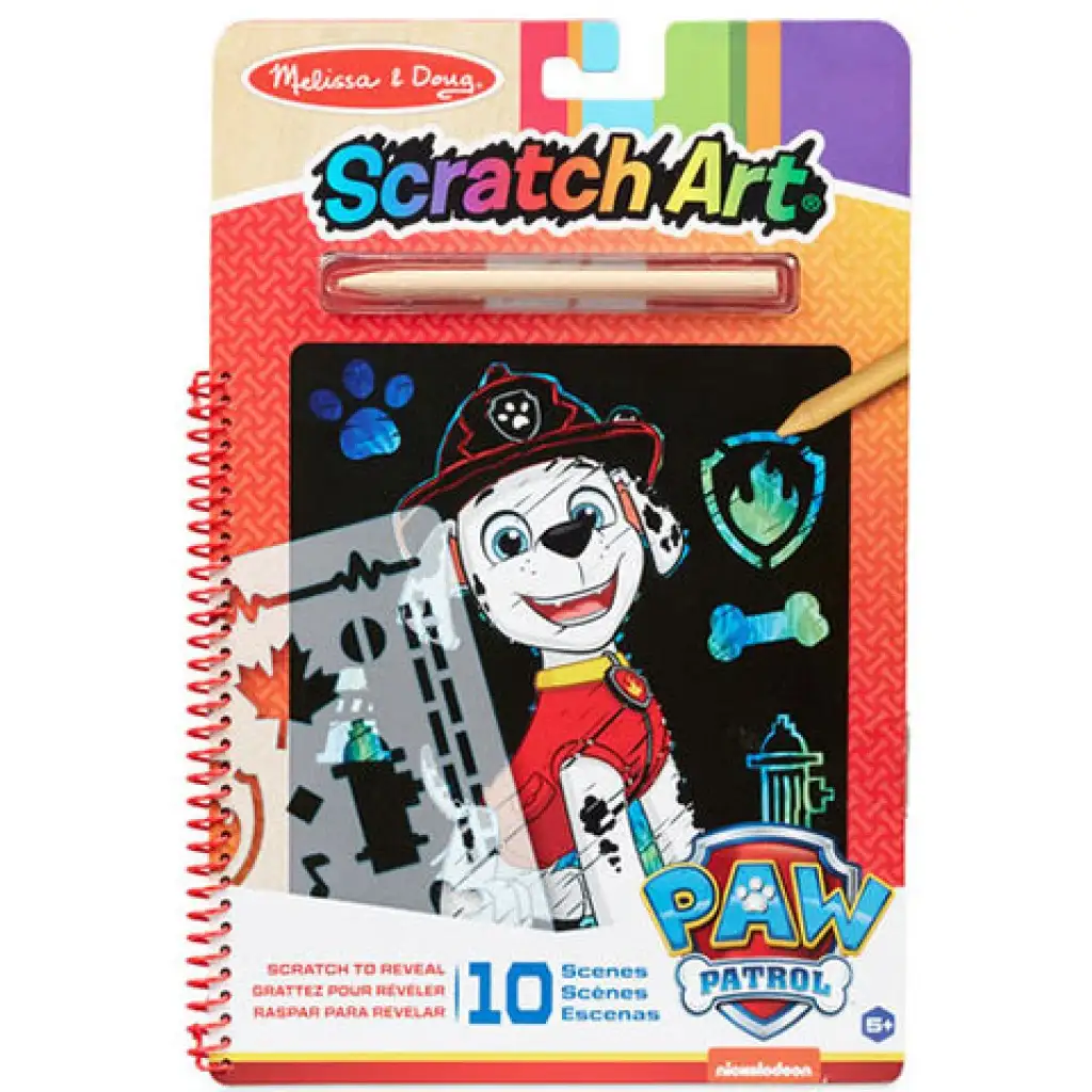 Melissa & Doug: Mancs őrjárat Marshall képkarc kreatív játék kép 1