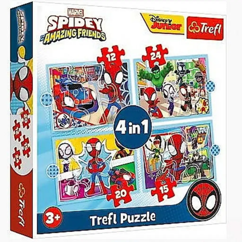 Póki és csodálatos barátai 4az1-ben puzzle szett - Trefl kép 1