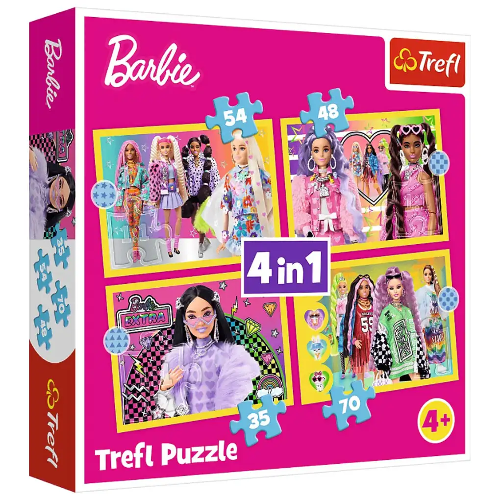Barbie 4 az 1-ben puzzle - Trefl kép 1