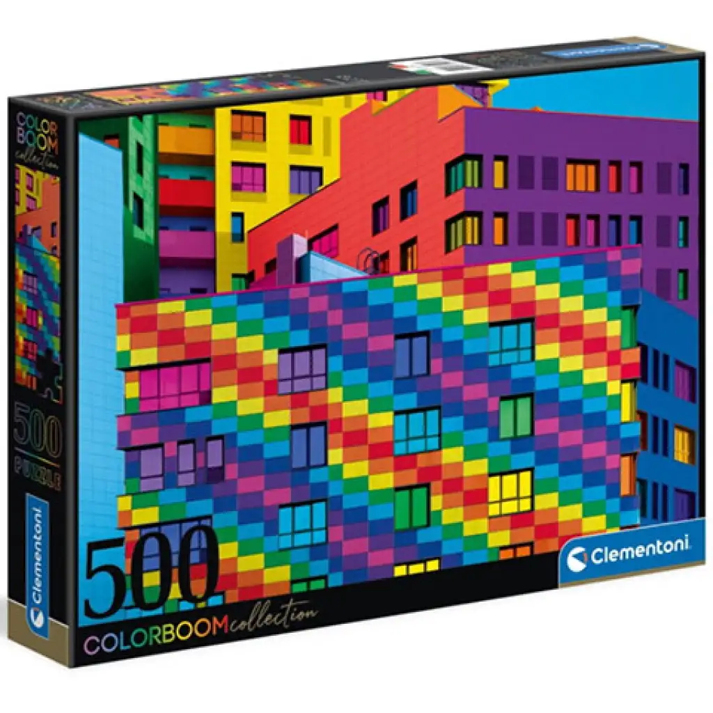 Colorboom Collection: Squares puzzle 500db-os - Clementoni kép 1