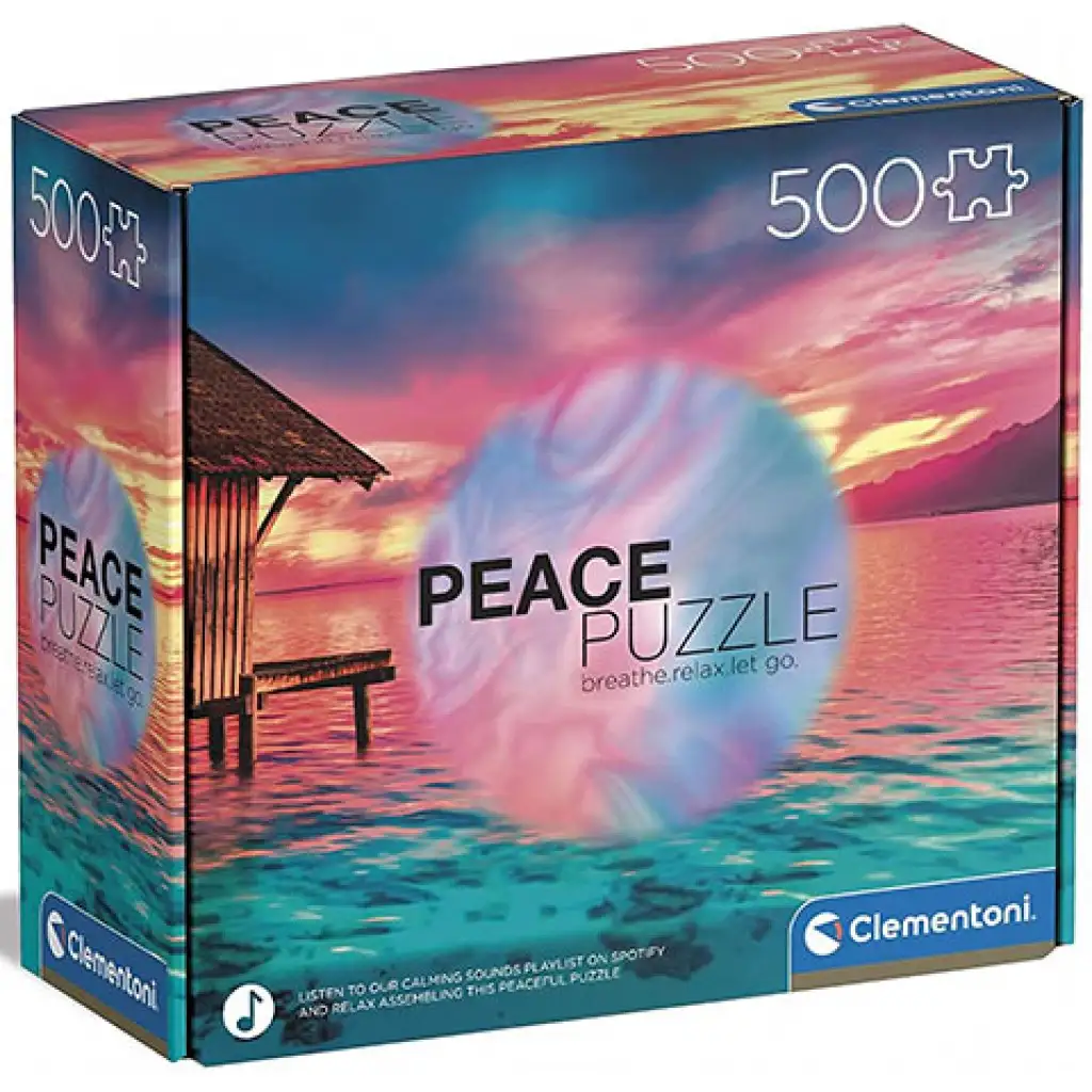 Peace Puzzle: Élj a mának 500db-os puzzle - Clementoni kép 1