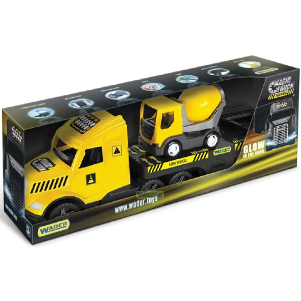 Magic Truck Technic mixer kamion betonkeverővel 79cm - Wader kép 1