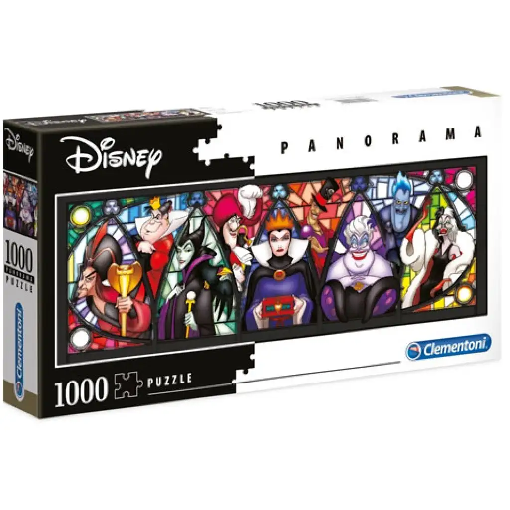 Disney fő gonoszok panoráma 1000 db-os puzzle - Clementoni kép 1
