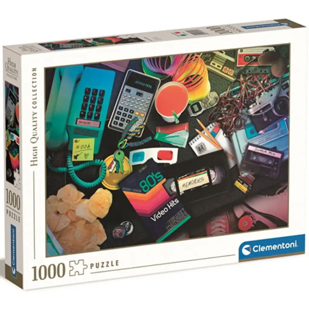 80-as évek nosztalgiája HQC puzzle 1000db-os - Clementoni kép 1