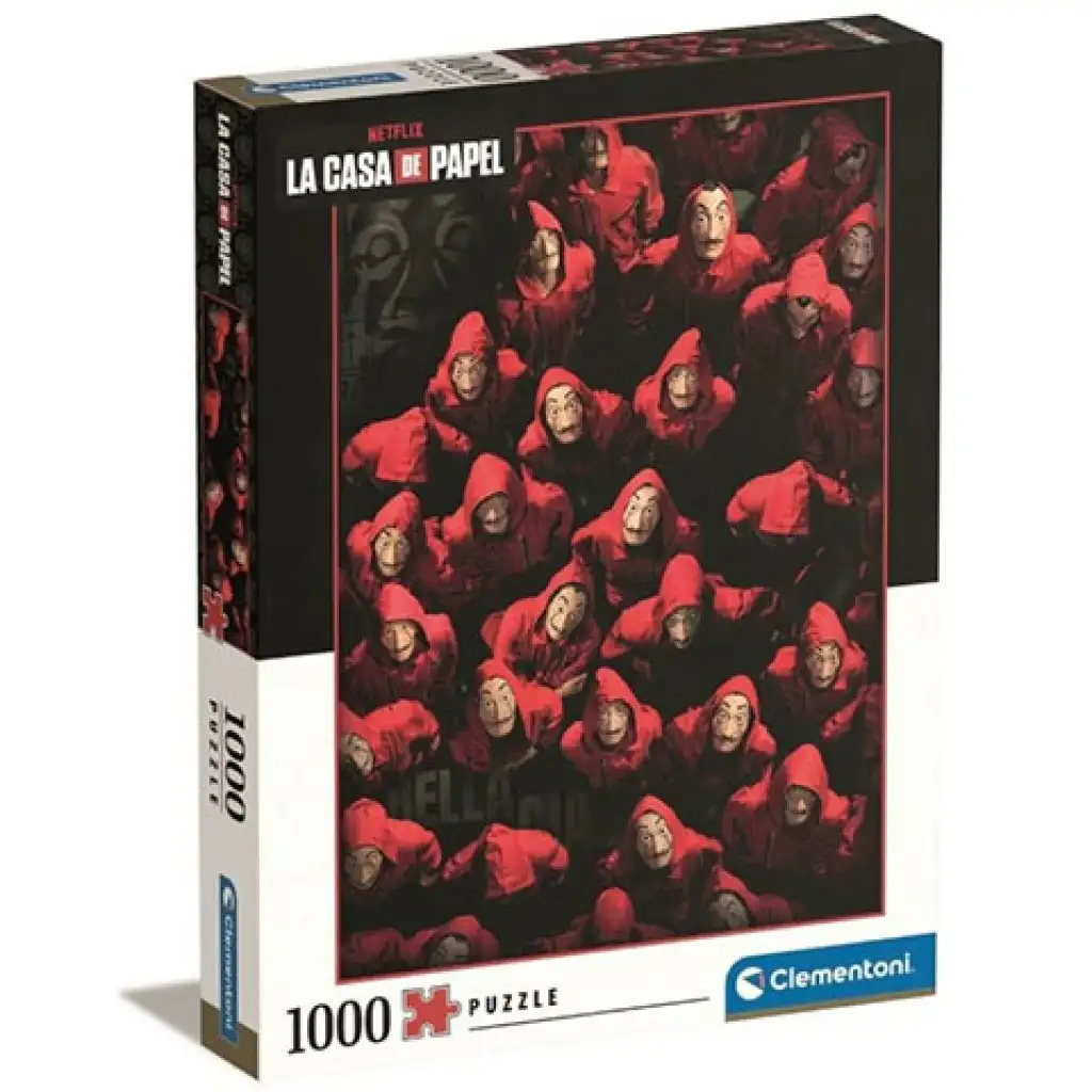 A nagy pénzrablás: Tolvajok vagy túszok? puzzle 1000db-os - Clementoni kép 1
