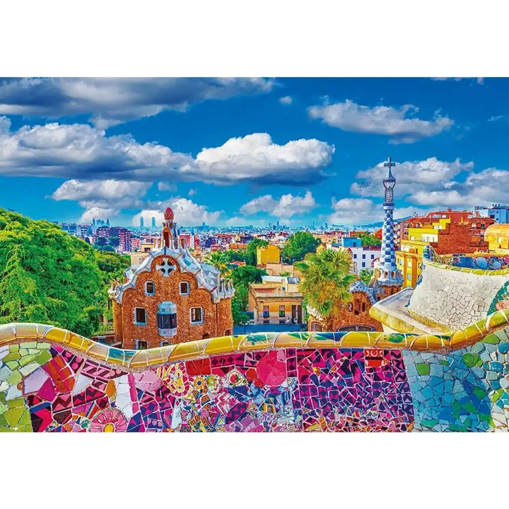 Barcelona - Güell park 1000db-os puzzle - Clementoni kép 2