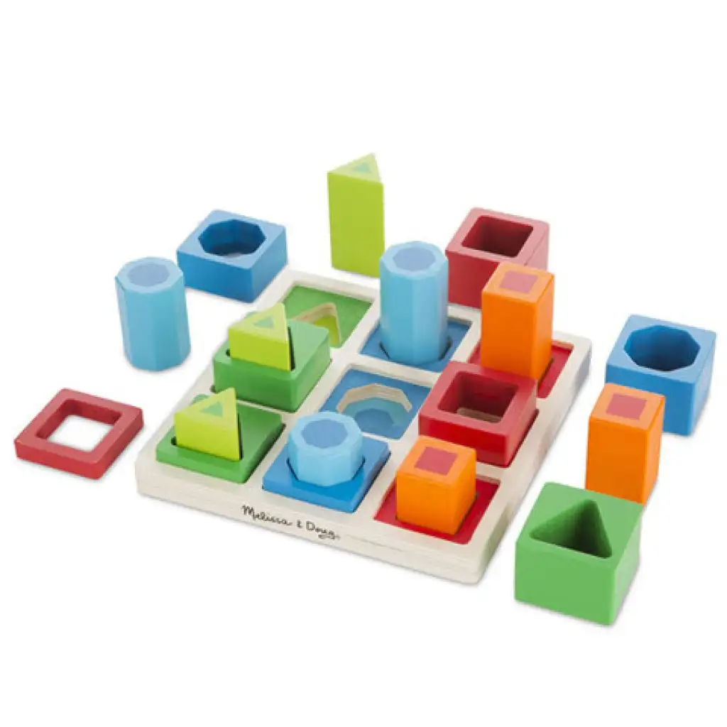 3D formaegyeztető fa készségfejlesztő - Melissa & Doug kép 1