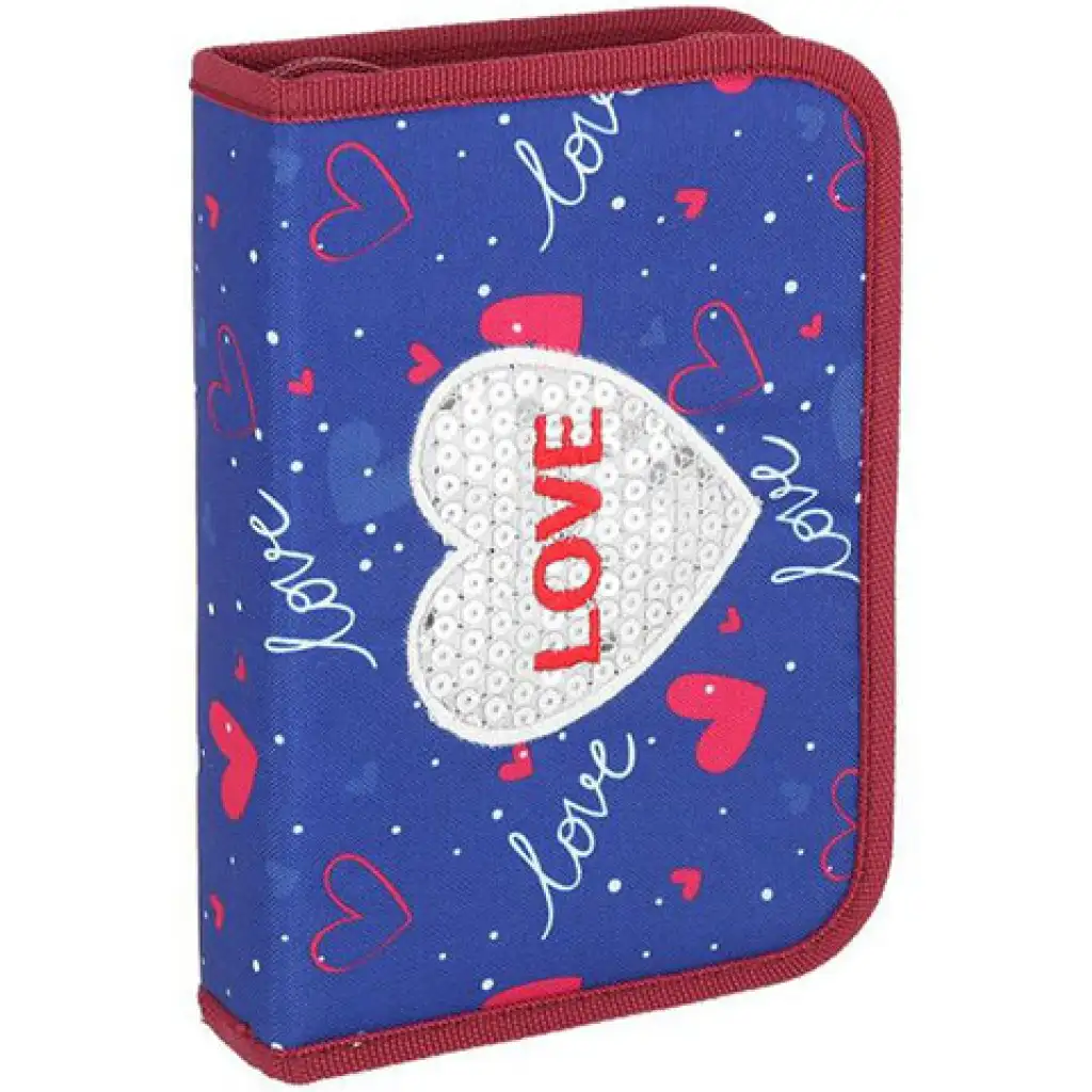 Spirit: Love heart 3D mintás kihajtható töltött tolltartó 19db-os kép 1