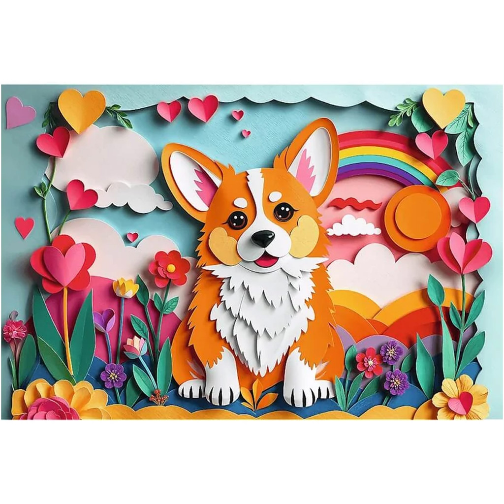40 Éves Jubileum - Paper Art: Kis kutya 160db-os puzzle - Trefl kép 2