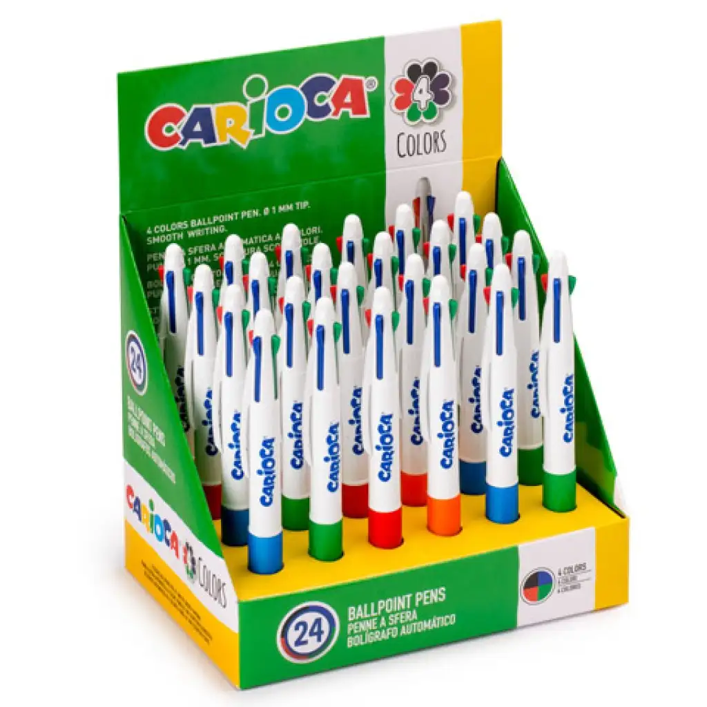 Négyszínű toll 1db- Carioca kép 1