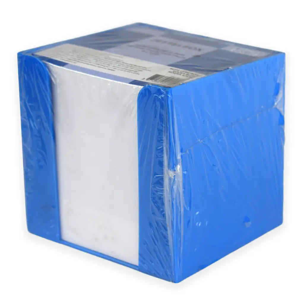 Jegyzettömb kék tartóban 750 lapos 9x9x9cm kép 1