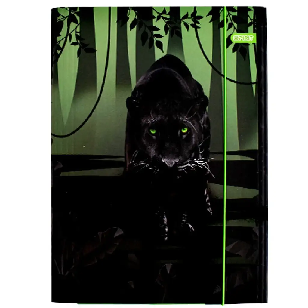Spirit: Panther fekete párduc gumis mappa A/4-es méretben kép 1