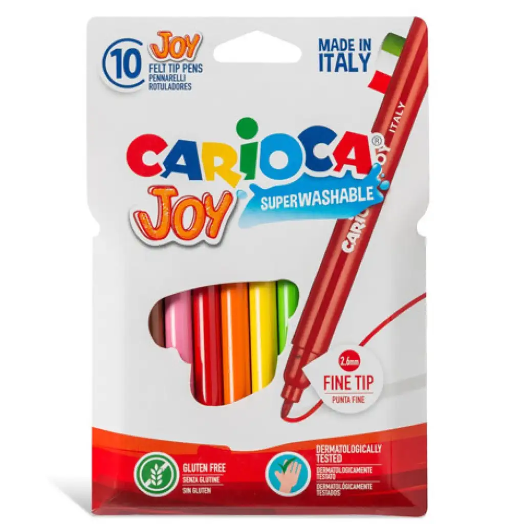 Vékony filctollszett 10db - Carioca kép 2