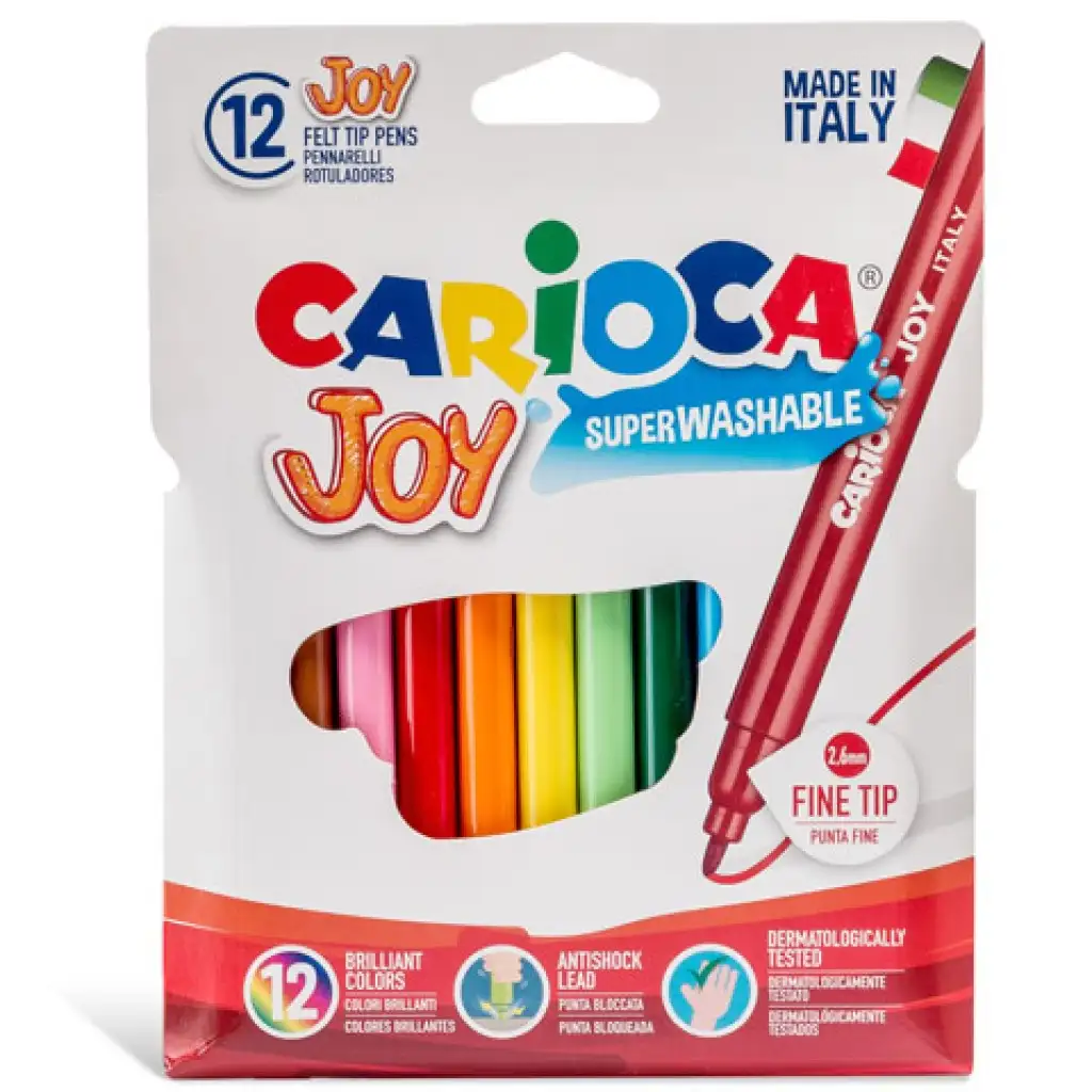 Vékony filctollszett 12db - Carioca kép 1