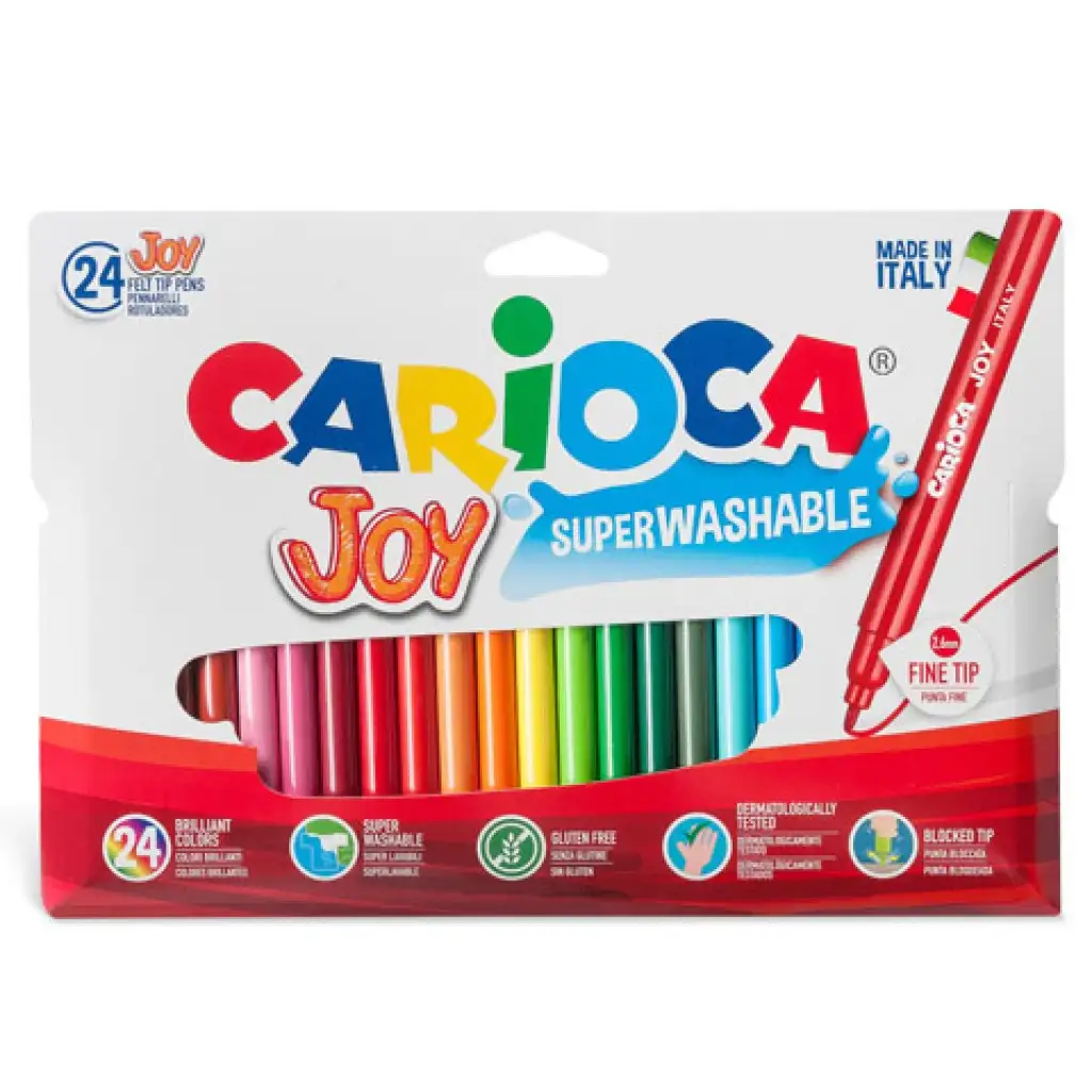 Vékony filctollszett 24db - Carioca kép 2
