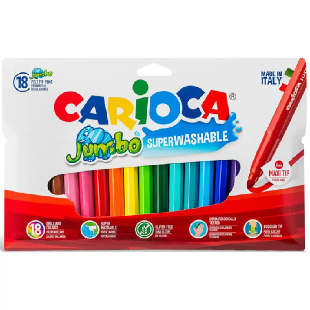 Jumbo filctollszett 18db - Carioca kép 1