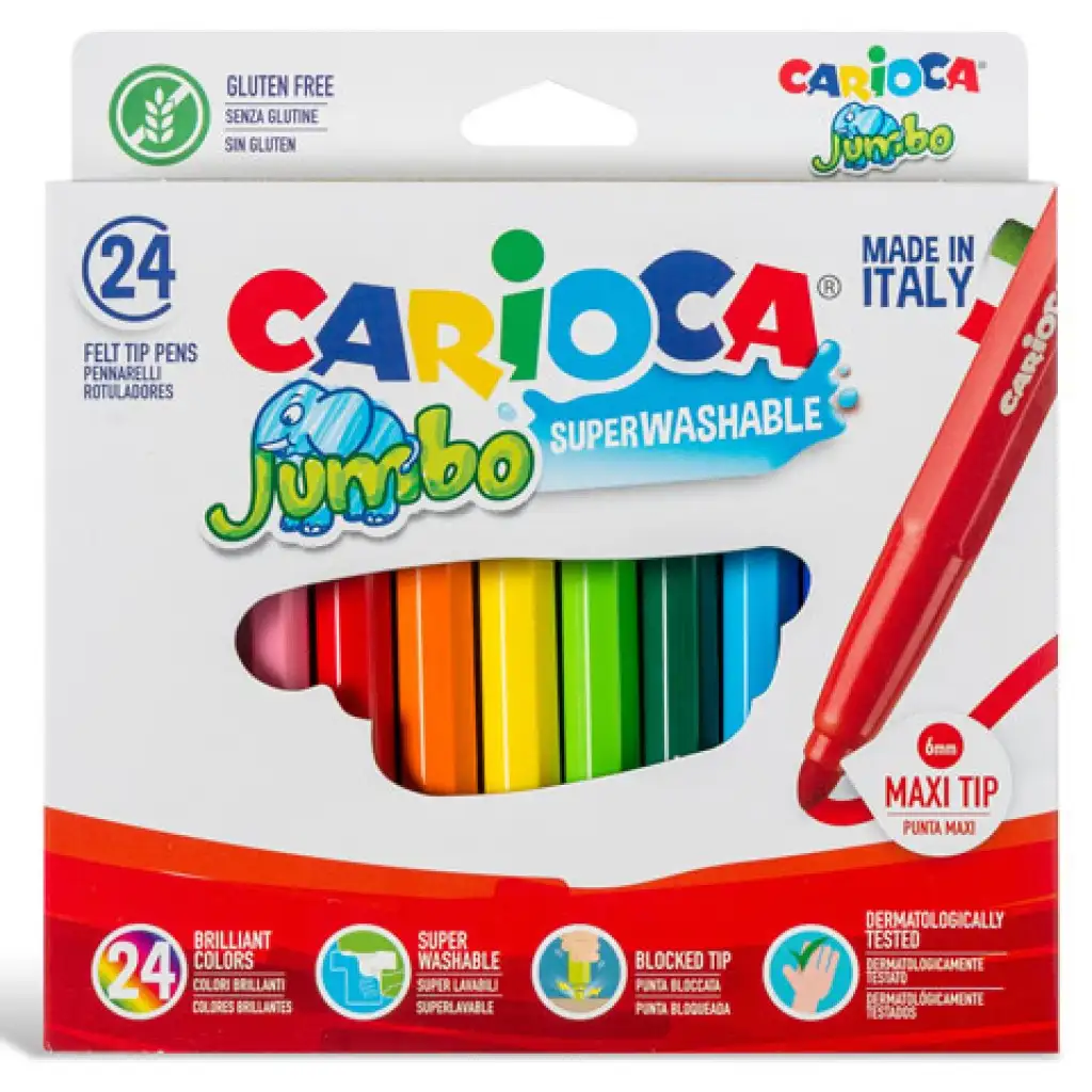 Jumbo filctollszett 24db - Carioca kép 2