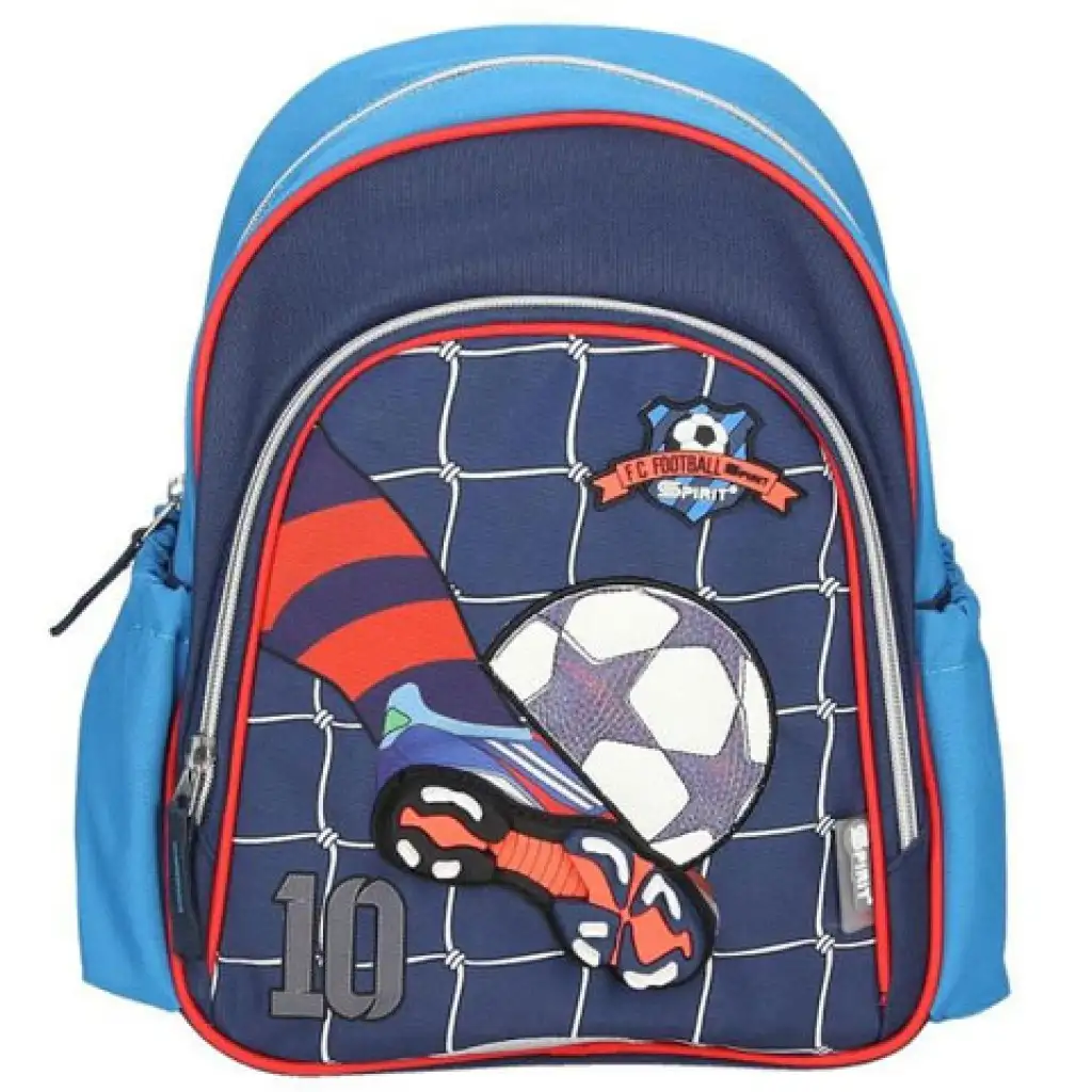 Spirit: Football no.10 lekerekített iskolatáska, hátizsák 24x13x31cm kép 1