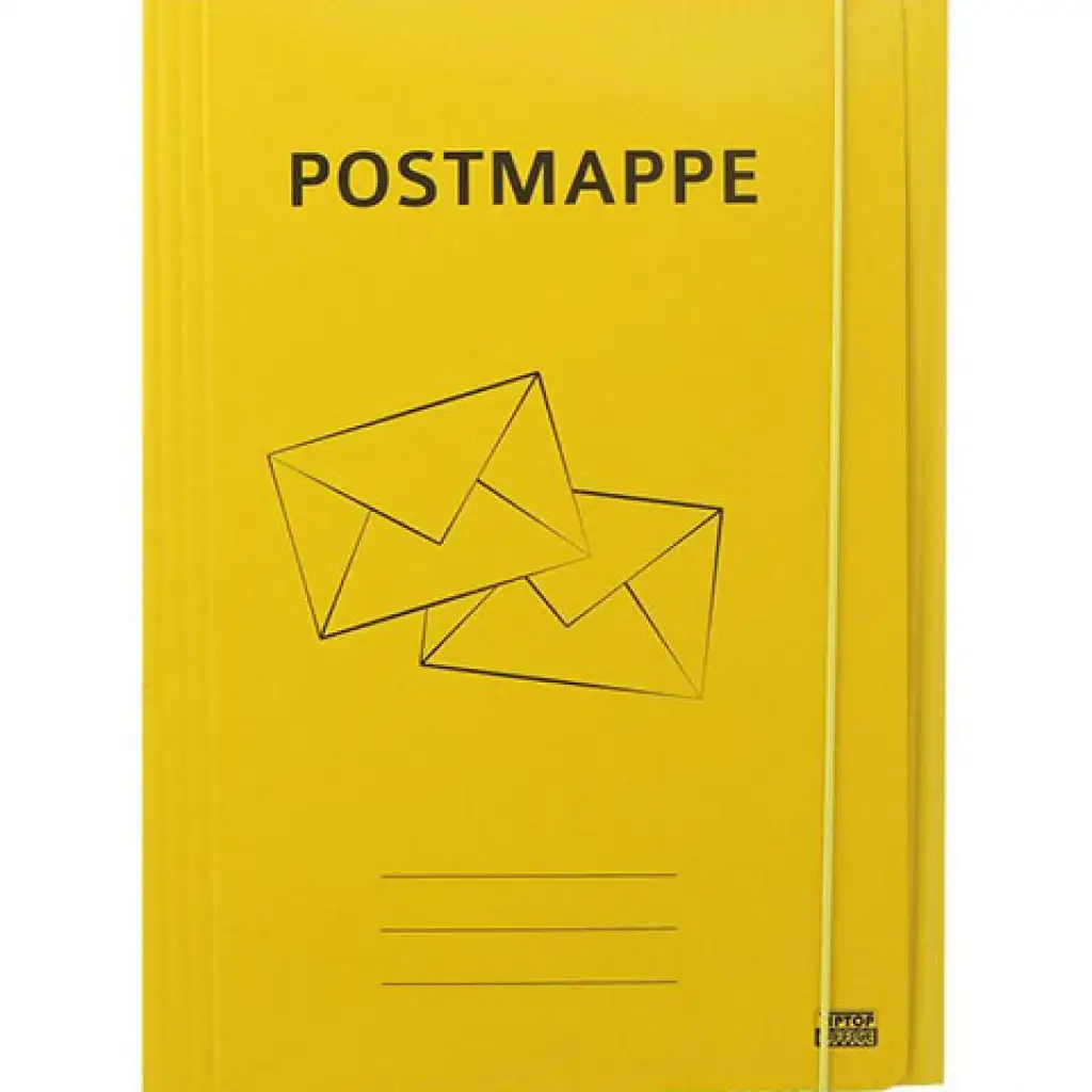 Spirit: Postmappe sárga karton gumis dosszié A4-es kép 1