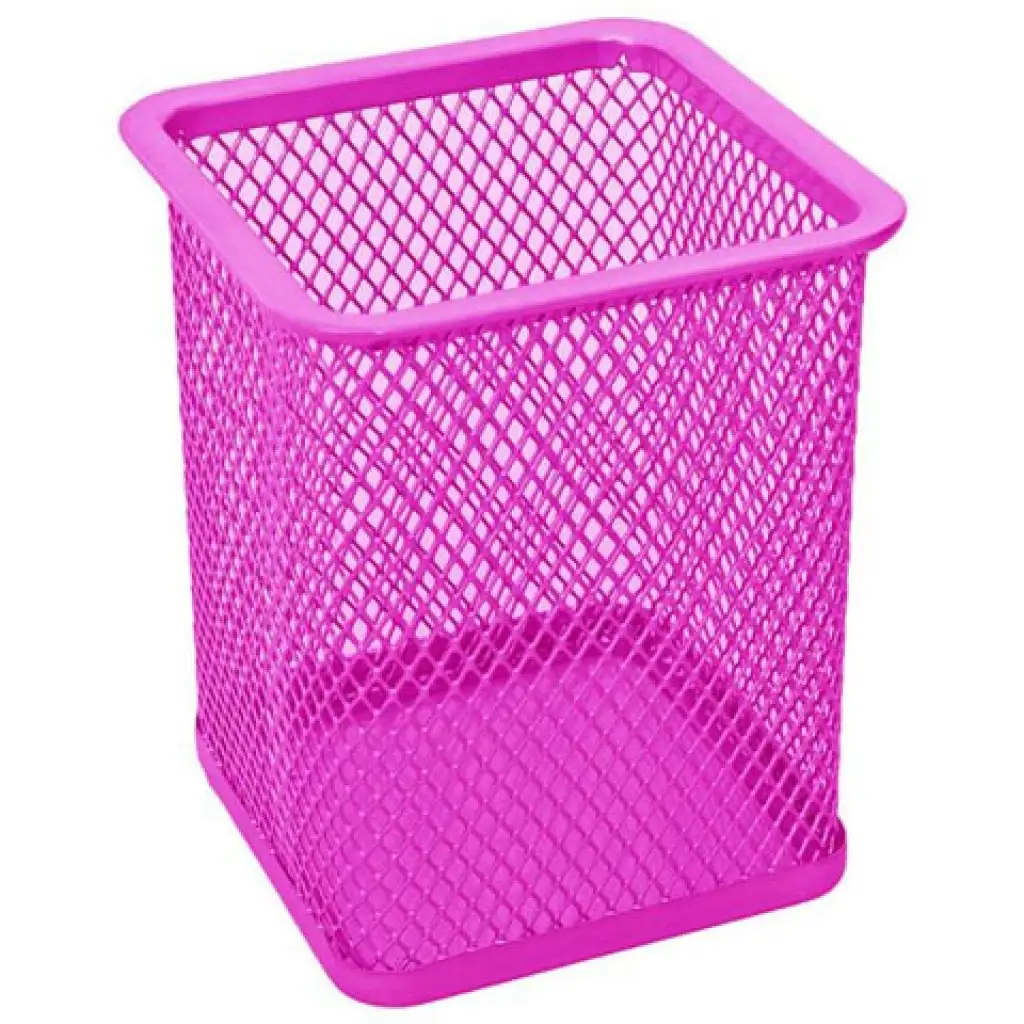Spirit: Neon pink fémhálós szögletes ceruzatartó kép 1