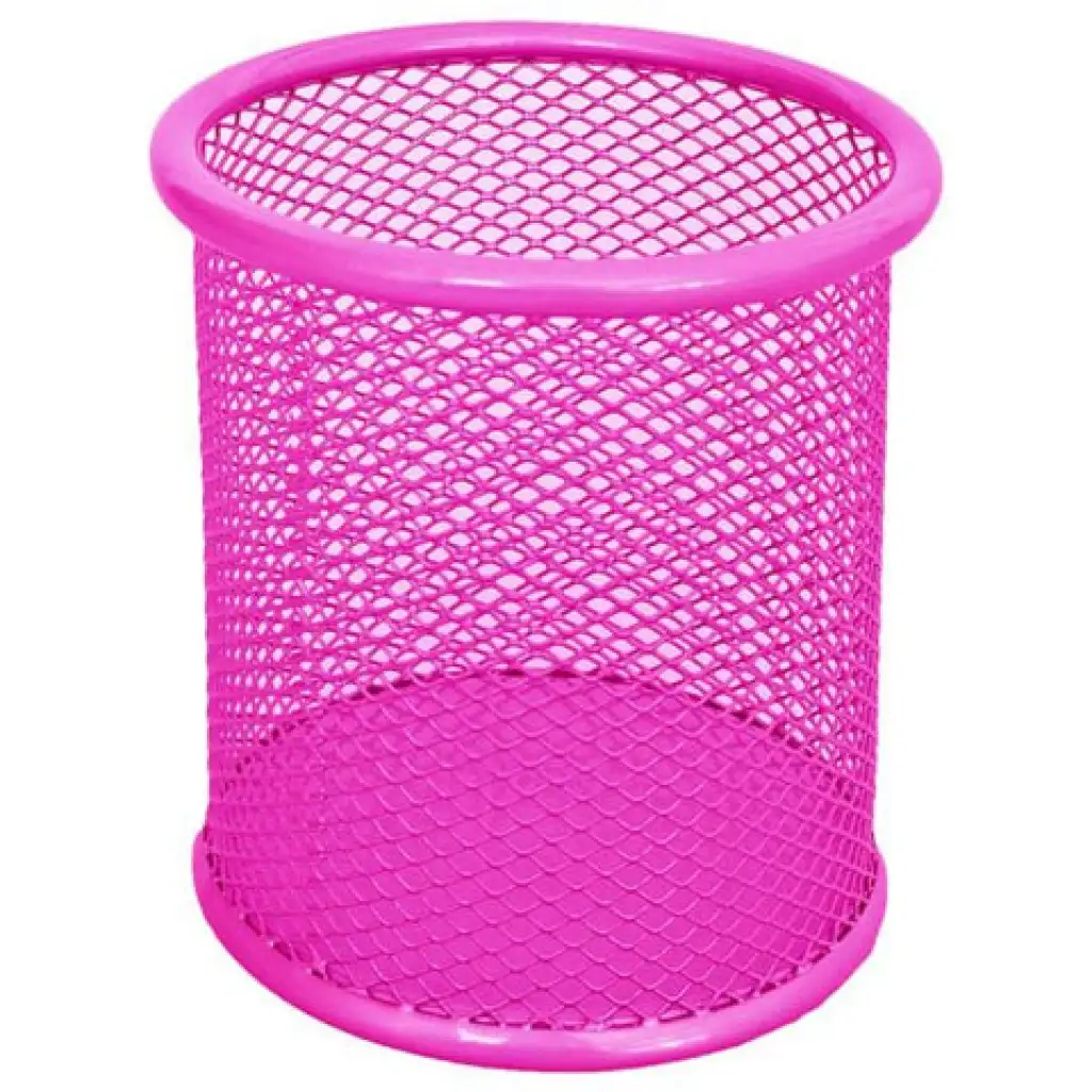 Spirit: Neon pink fémhálós hengeres ceruzatartó kép 1