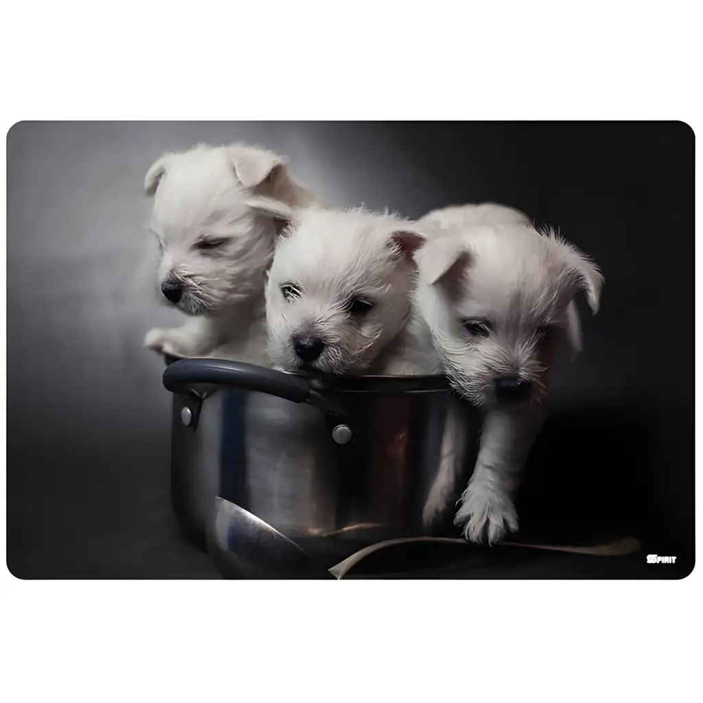 Spirit: Puppies kutyusos asztali könyöklő 60x40cm kép 1