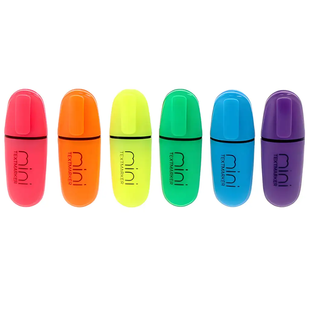 Spirit: Mini Neon szövegkiemelő filc szett 6 db-os kép 1