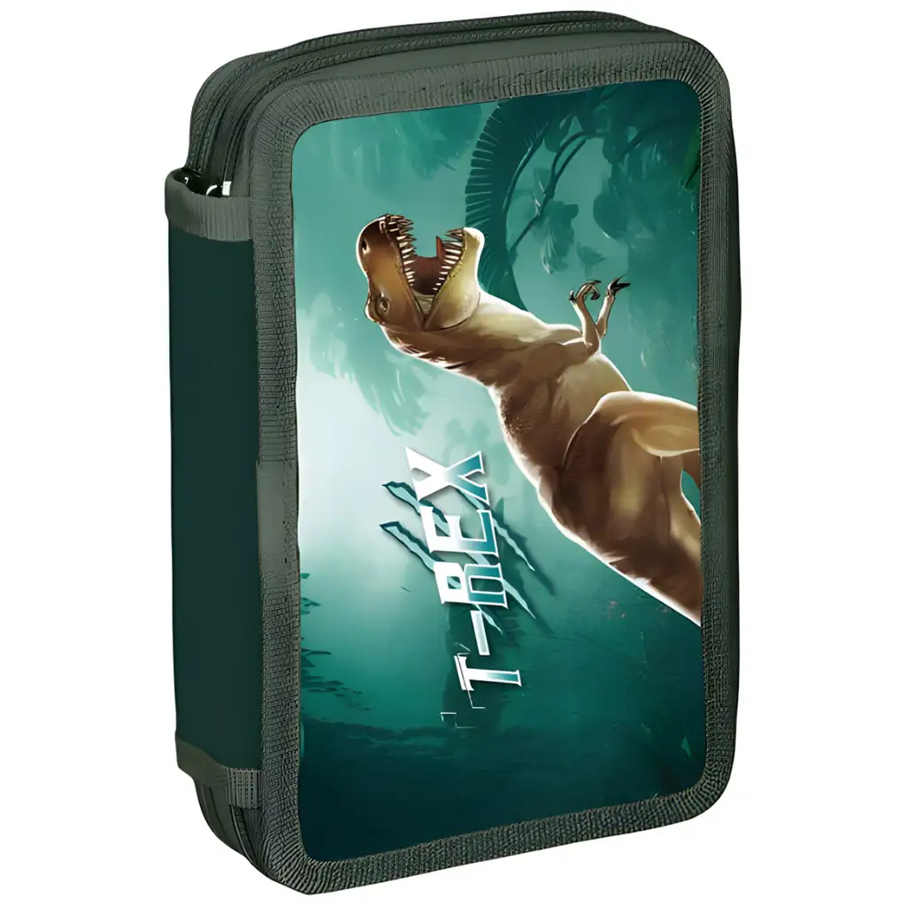 Spirit: T-rex kétszintes töltött tolltartó 28db-os 13x6x19,5cm kép 1