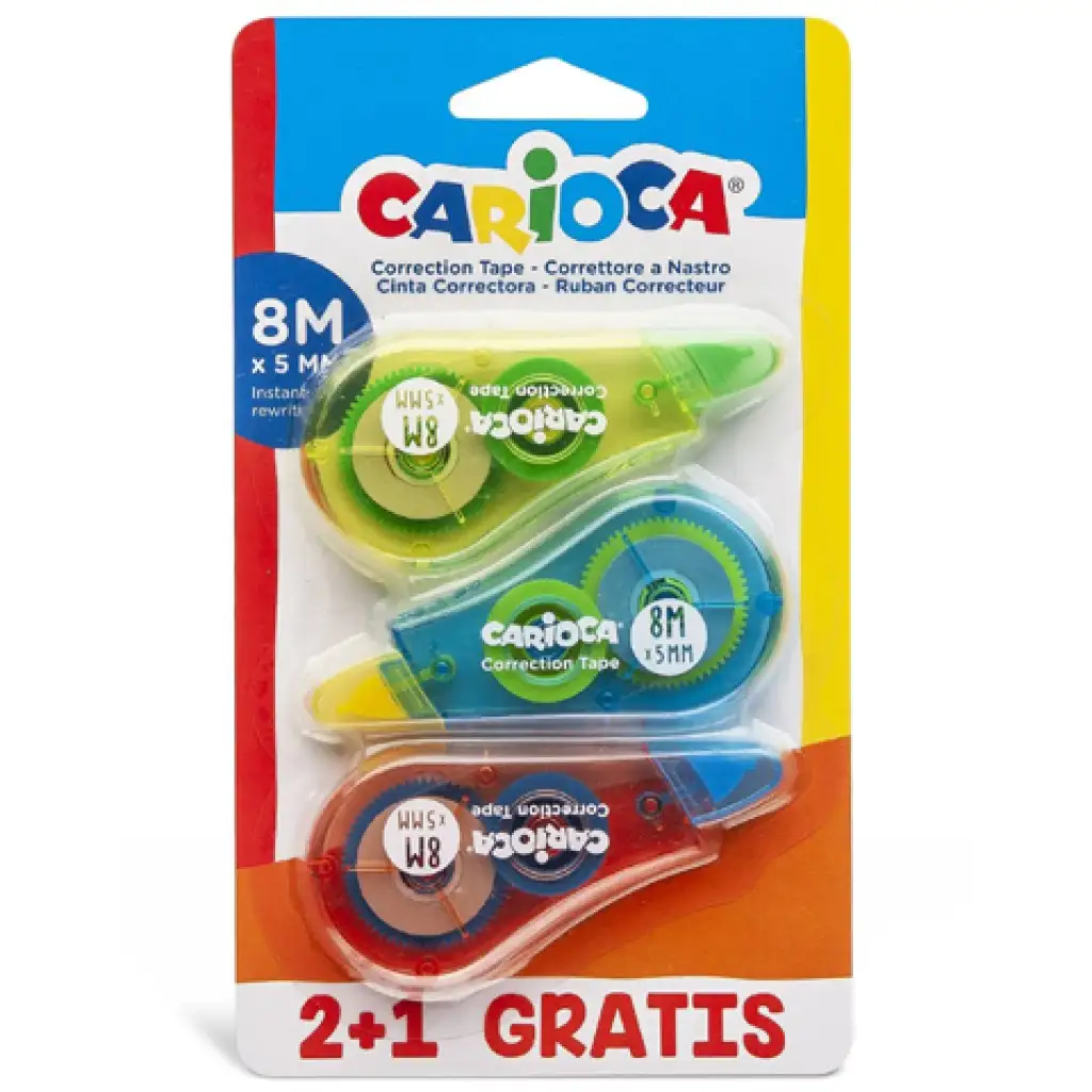 Carioca: Rolleres hibajavító szett 2+1db ajándék 8mx5mm kép 1