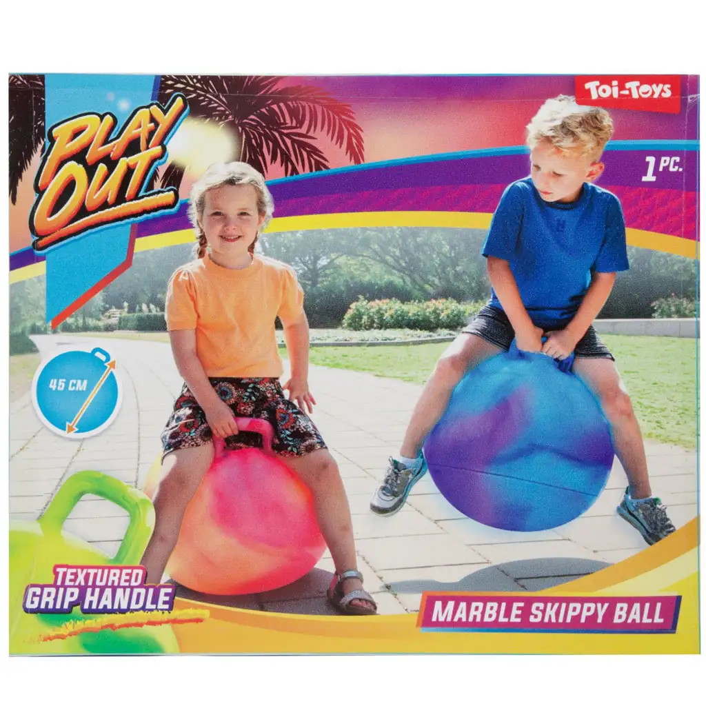 Play Out: Márvány mintás ugráló labda többféle változatban 45 cm 1db kép 1