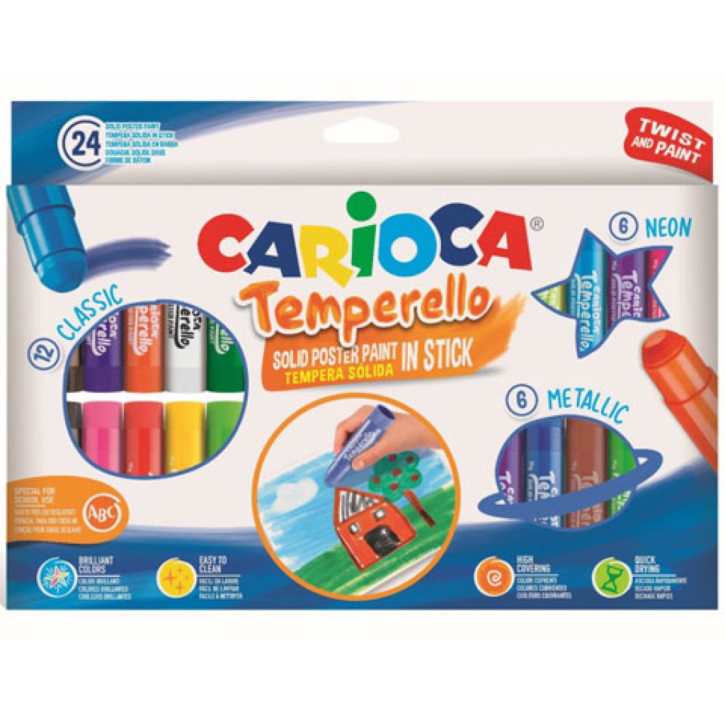 Színes 24 db-os temporello szett - Carioca kép 1