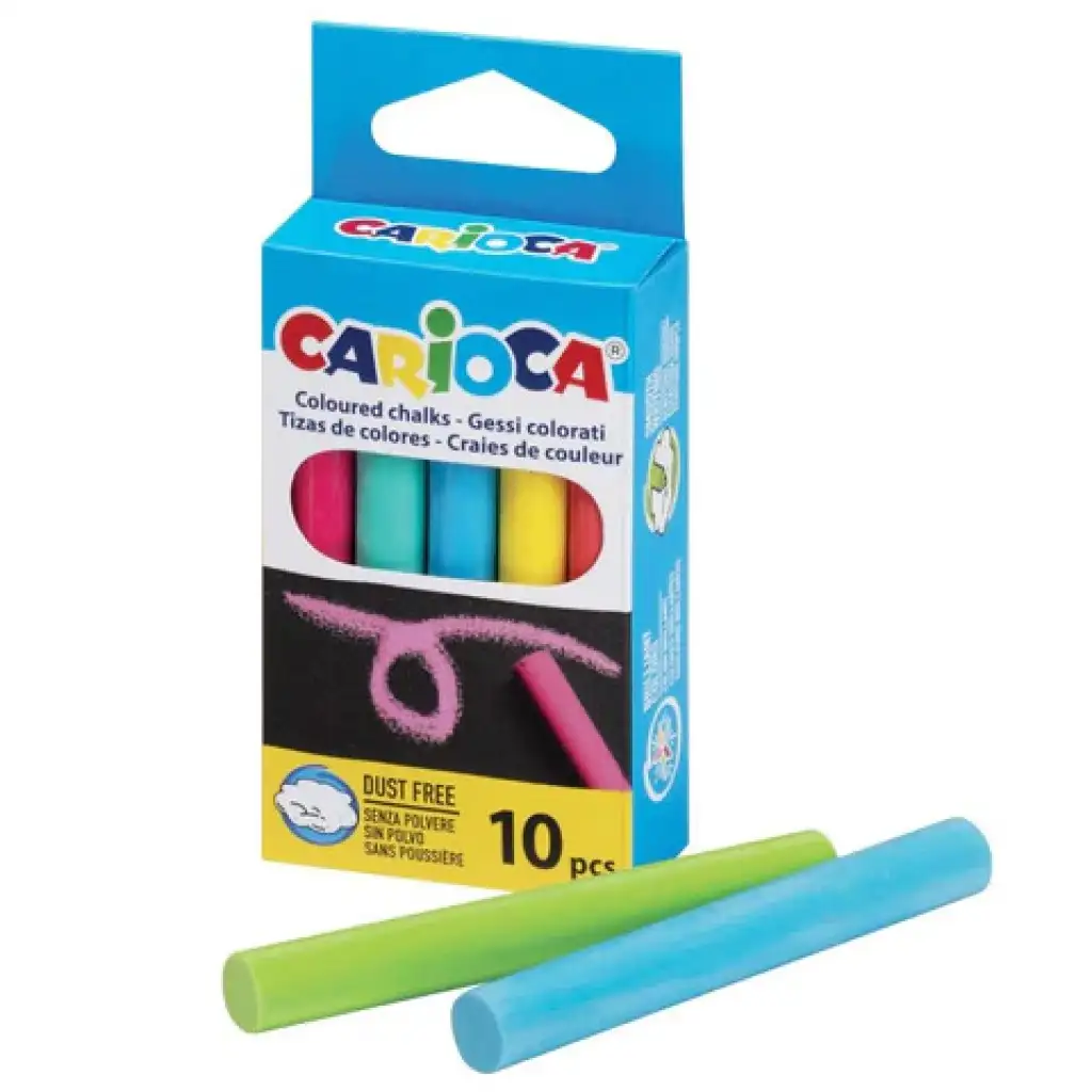10 db-os színes táblakréta szett - Carioca kép 1