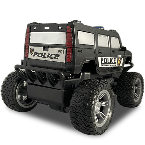 RC Off-Road Police távirányítós rendőr Hummer fénnyel 27 MHz 22cm 1/16-os méretarány kép 2