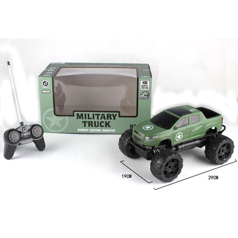 RC Off-Road Military távirányítós katonai Pick-Up terepjáró fénnyel 27 MHz 29cm 1/14-es méretarány kép 5