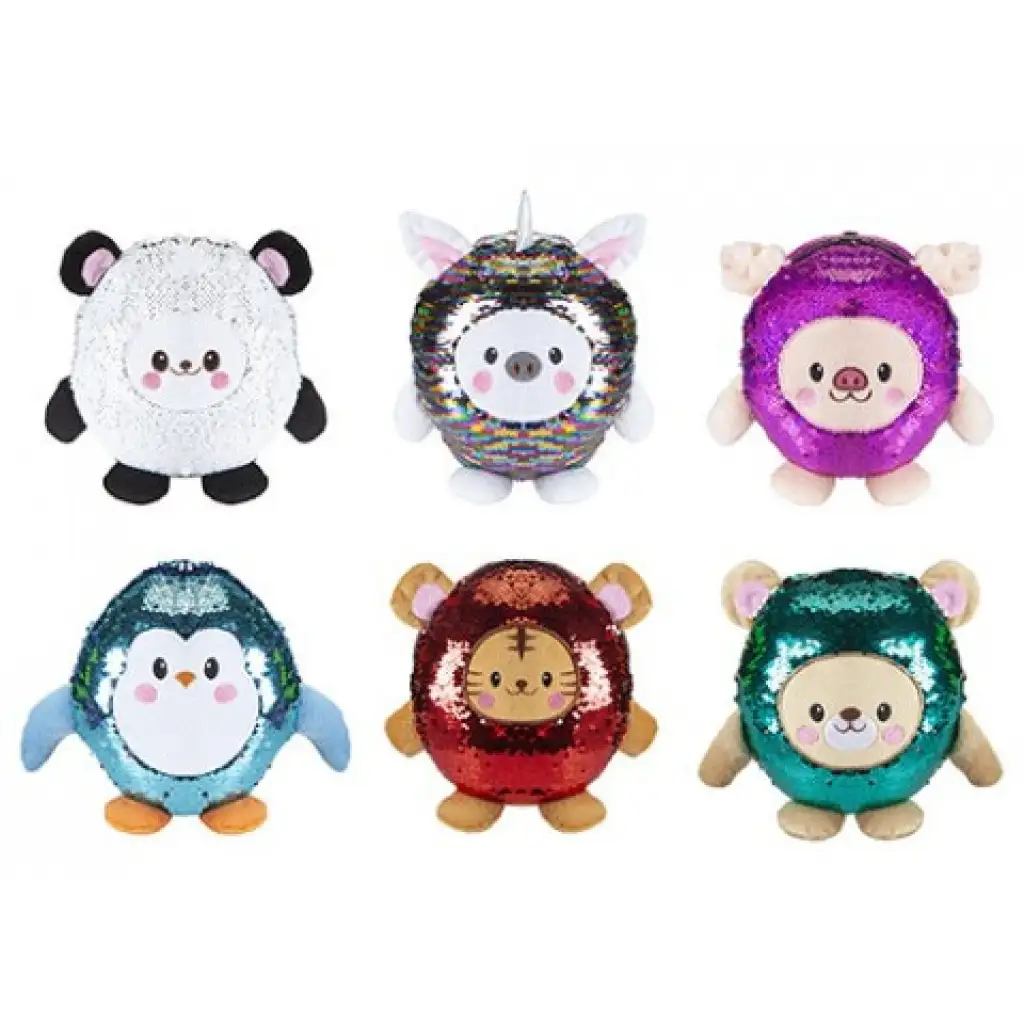 Shimmeez: Simiflitter plüss állatok 20 cm-es 6 féle változatban kép 1
