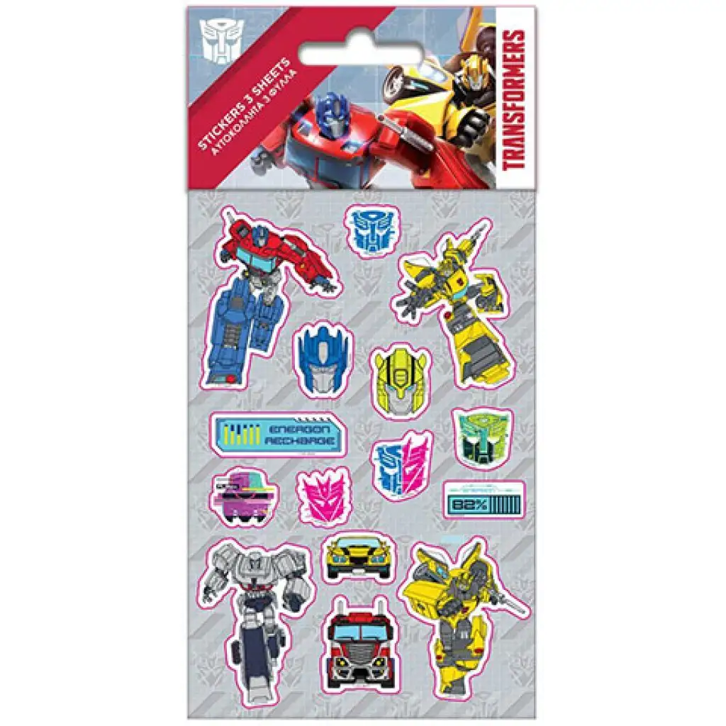Transformers matrica szett 8x12cm 5 lap kép 1
