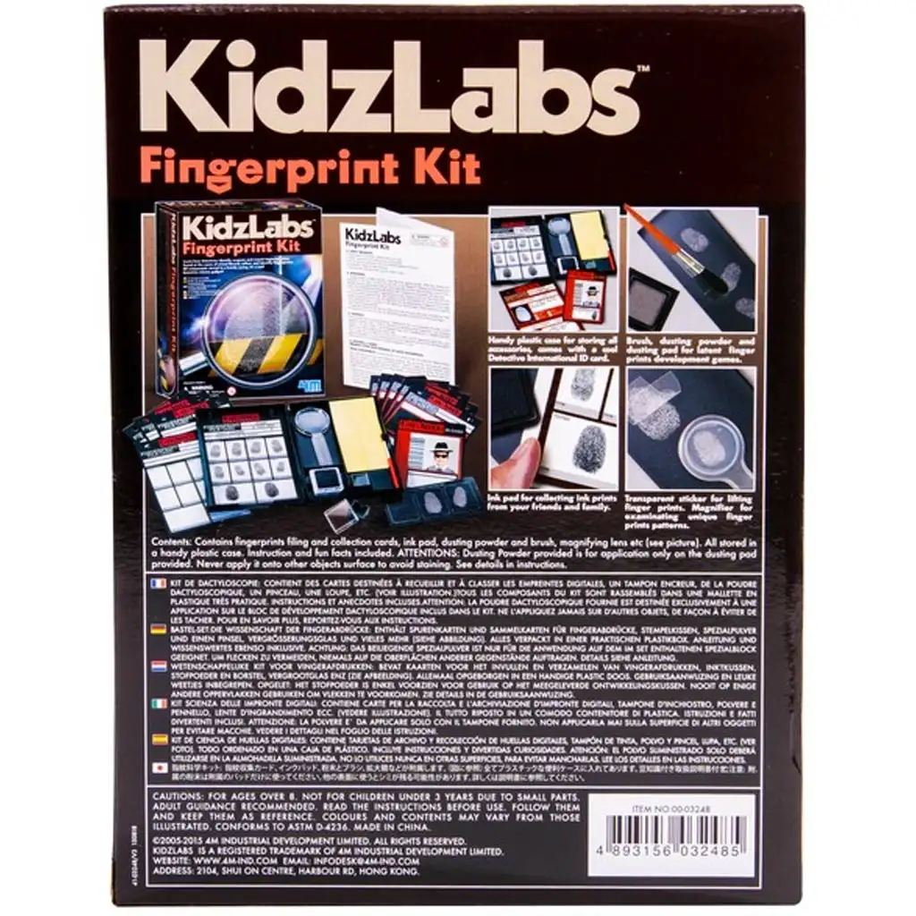 KidzLabs Ujjlenyomat Rögzítő Készlet – Legyél Te is nyomozó! kép 2
