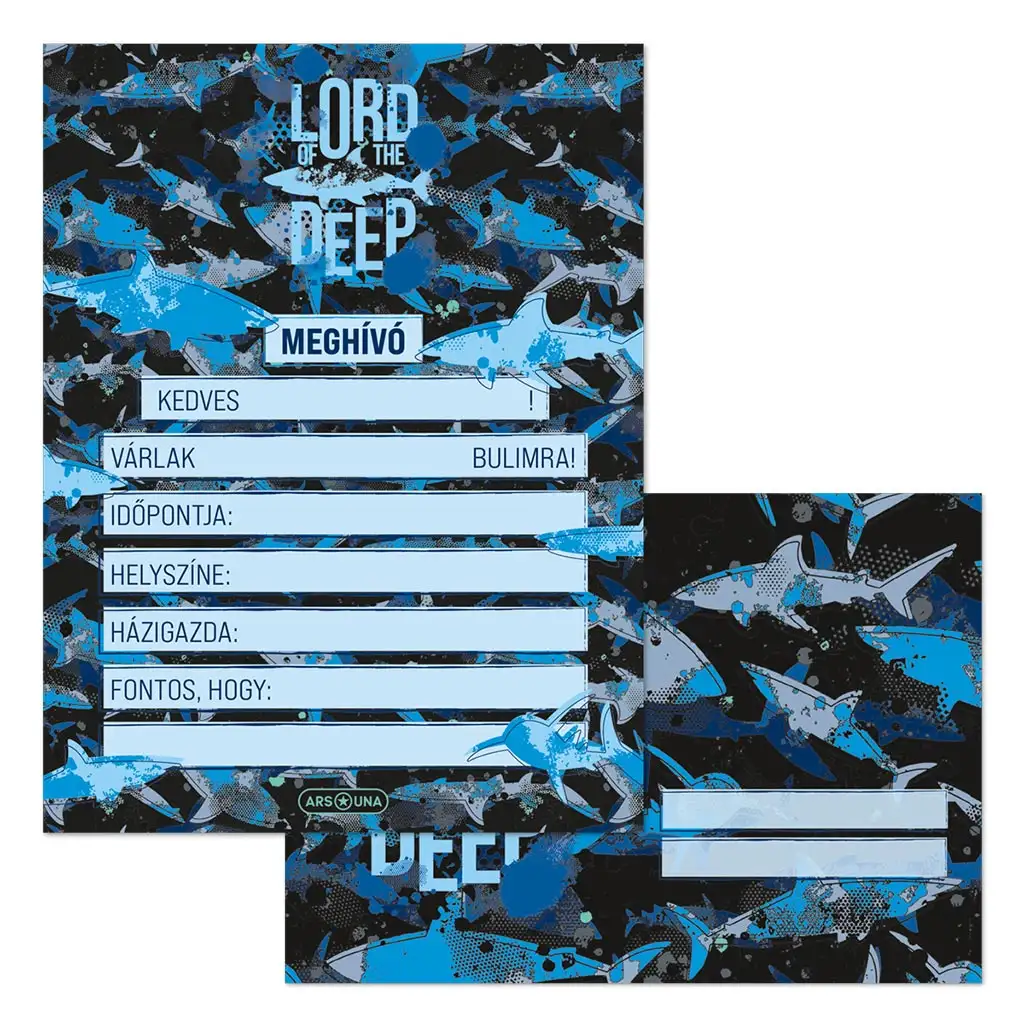Ars Una: Lord of the Deep 10 db-os meghívó szett borítékkal kép 1