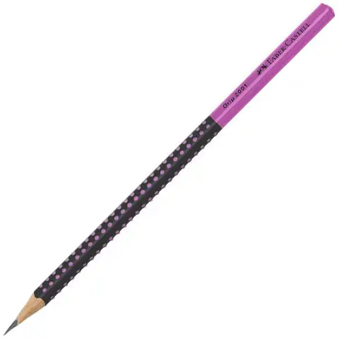 Faber-Castell: Grip 2001 grafit ceruza HB fekete-rózsaszín kép 1