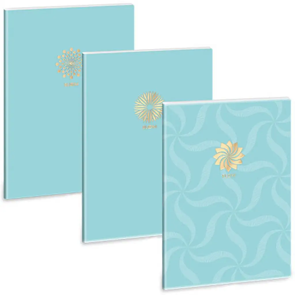 Ars Una: Soft Touch Turquoise Spring extra kapcsos ponthálós füzet A/4 kép 1