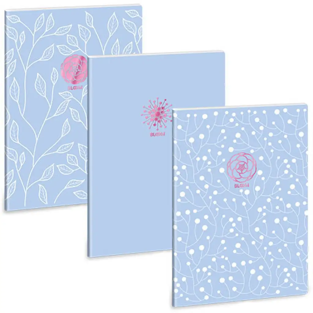 Ars Una: Soft Touch Skyblue Spring extra kapcsos ponthálós füzet A/4 kép 1