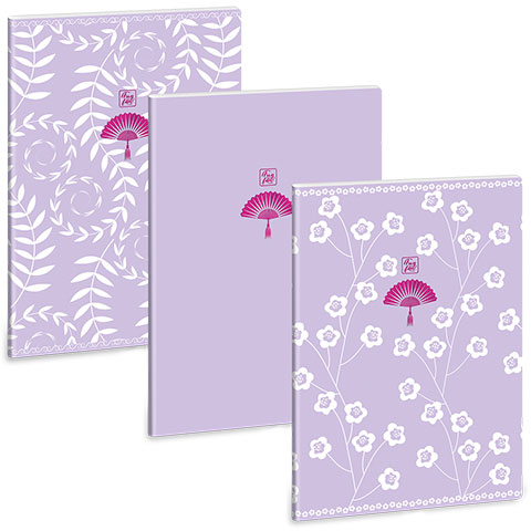 Ars Una: Soft Touch Purple Spring extra kapcsos vonalas füzet A/4 kép 1